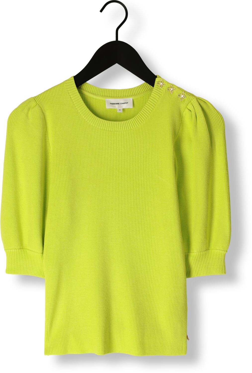 FABIENNE CHAPOT Dames Truien & Vesten Lillian Ss Pullover Lime