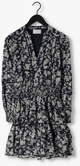 Donkerblauwe NEO NOIR Mini jurk JAMBO STENCIL FLOWER DRESS - large
