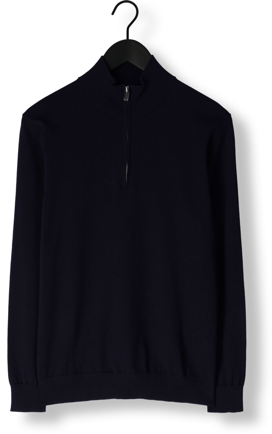 PROFUOMO Heren Truien & Vesten Half Zip Luxury Basic Donkerblauw