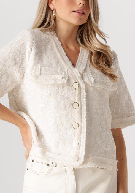 Gebroken wit NUKUS Vest SARA BLAZER PAILLET - large