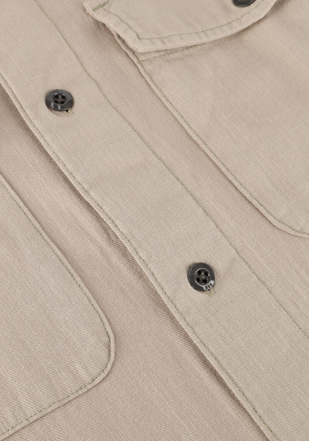 Taupe G-STAR RAW Casual overhemd MARINE SLIM SHIRT S\S - large