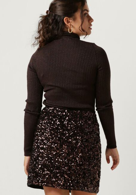 Bruine SELECTED FEMME Coltrui SLFLYDIA LS KNIT ROLLNECK LUREX B - large