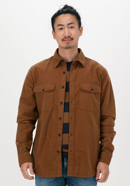 Camel SELECTED HOMME Overshirt SLHREGTHOMAS SHIRT LS W - large