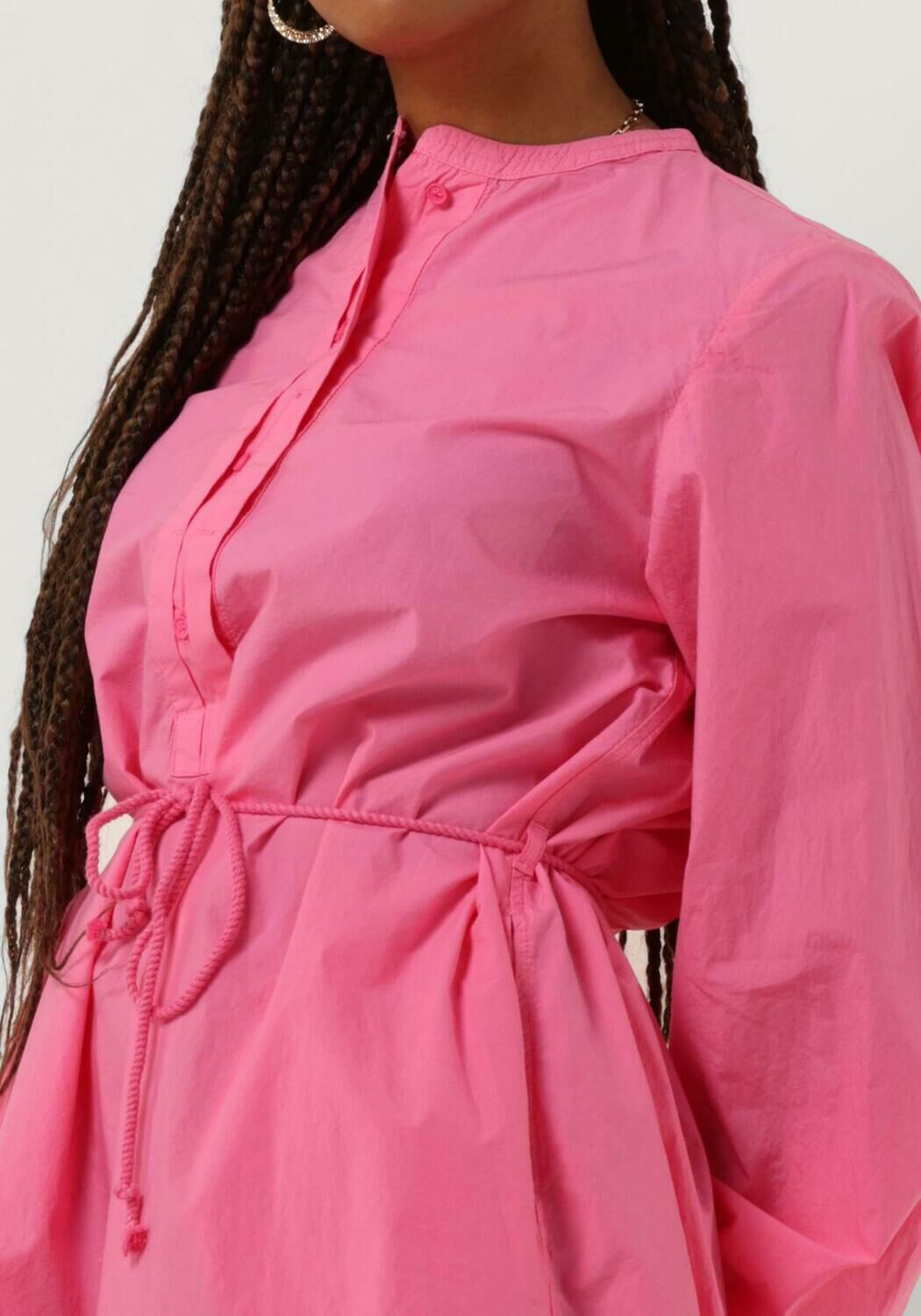 Penn Ink N.Y Roze Midi Jurk Stijlvolle Look Pink Dames Kledingwinkel