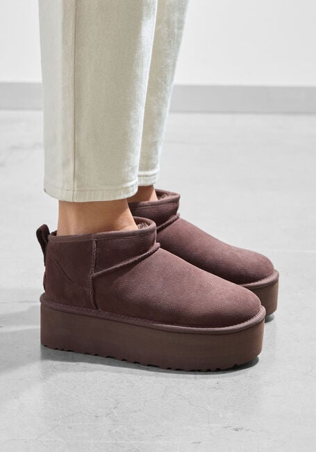 Bruine UGG Vachtlaarzen W CLASSIC ULTRA MINI PLATFORM Bruine UGG Vachtlaarzen W CLASSIC ULTRA MINI PLATFORM - large