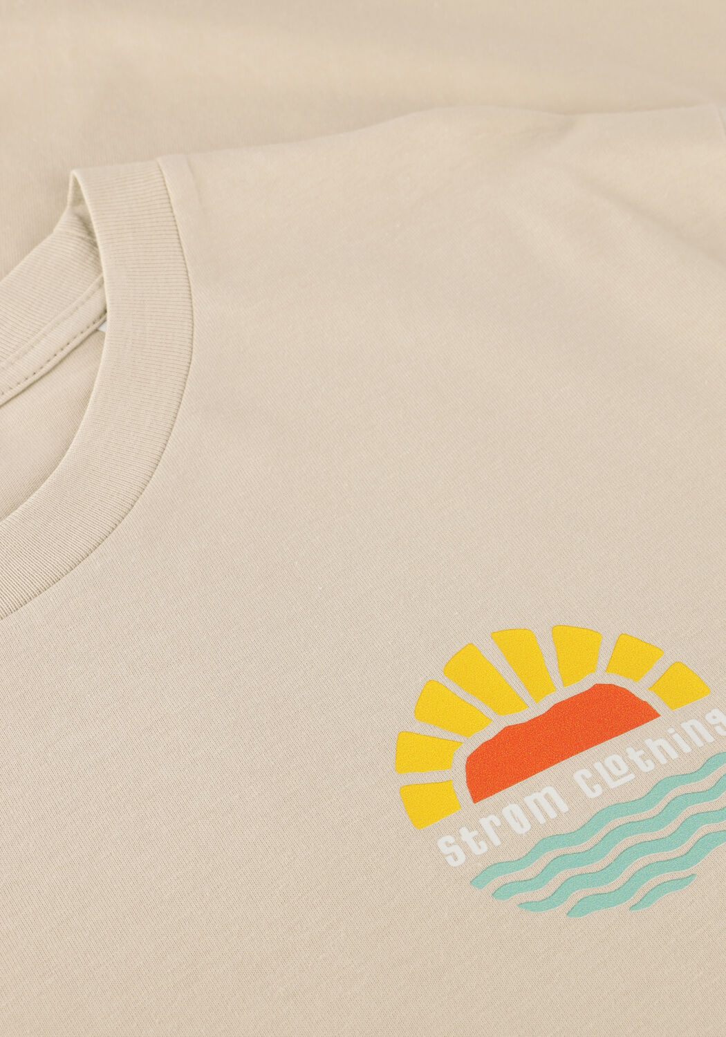 Beige STR&Oslash;M Clothing Polo / T-shirt T-SHIRT - large