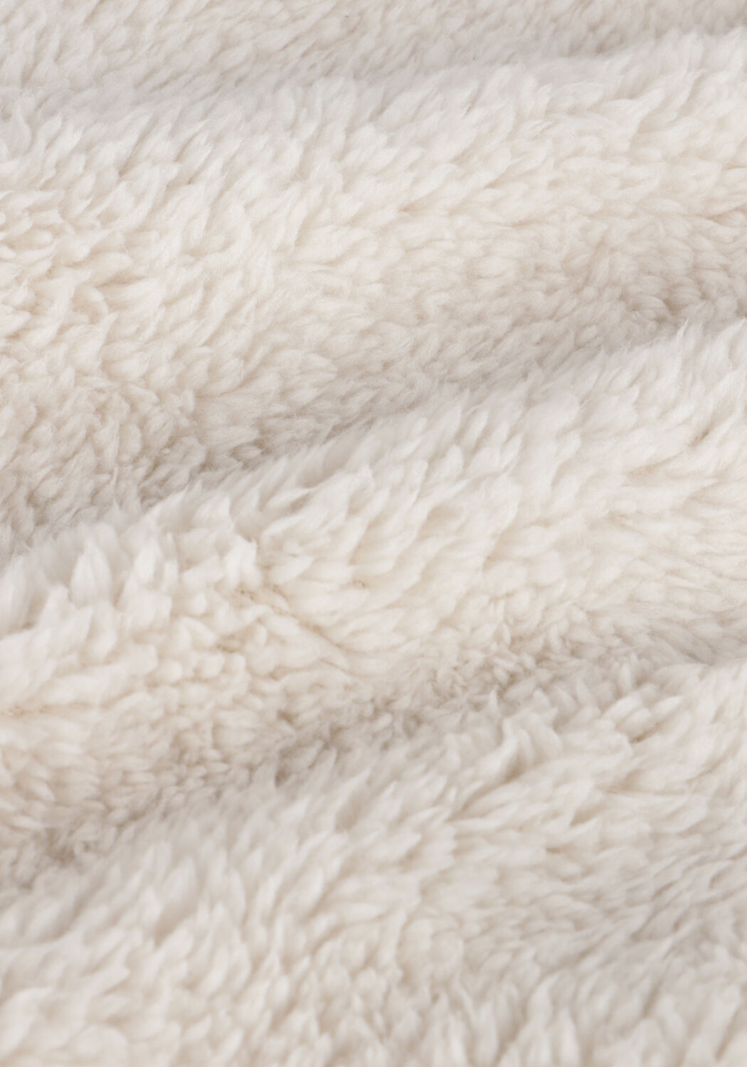 Gebroken wit CALVIN KLEIN Vest SHERPA MIX MEDIA ZIP THROUGH - large