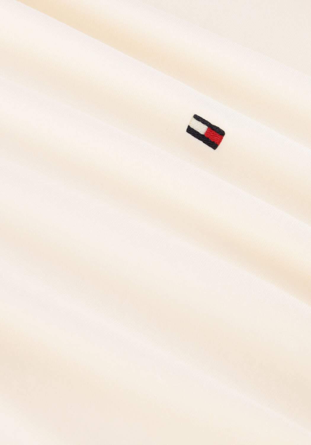 Beige TOMMY HILFIGER T-shirt STRETCH SLIM FIT TEE - large