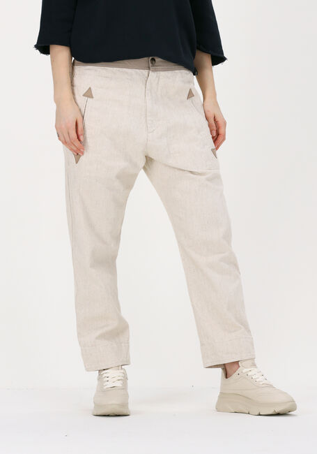 Ecru 10DAYS Pantalon LOOSE PANTS HEMP COTTON - large