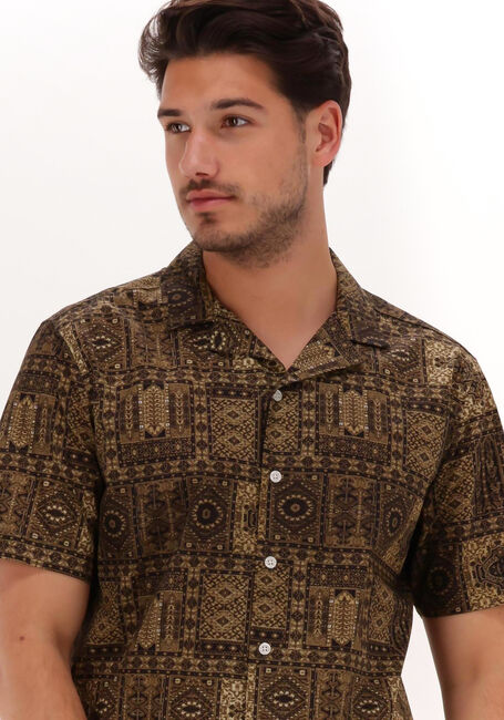 Groene ANERKJENDT Casual overhemd AKLEO POPLIN AOP SHIRT - large