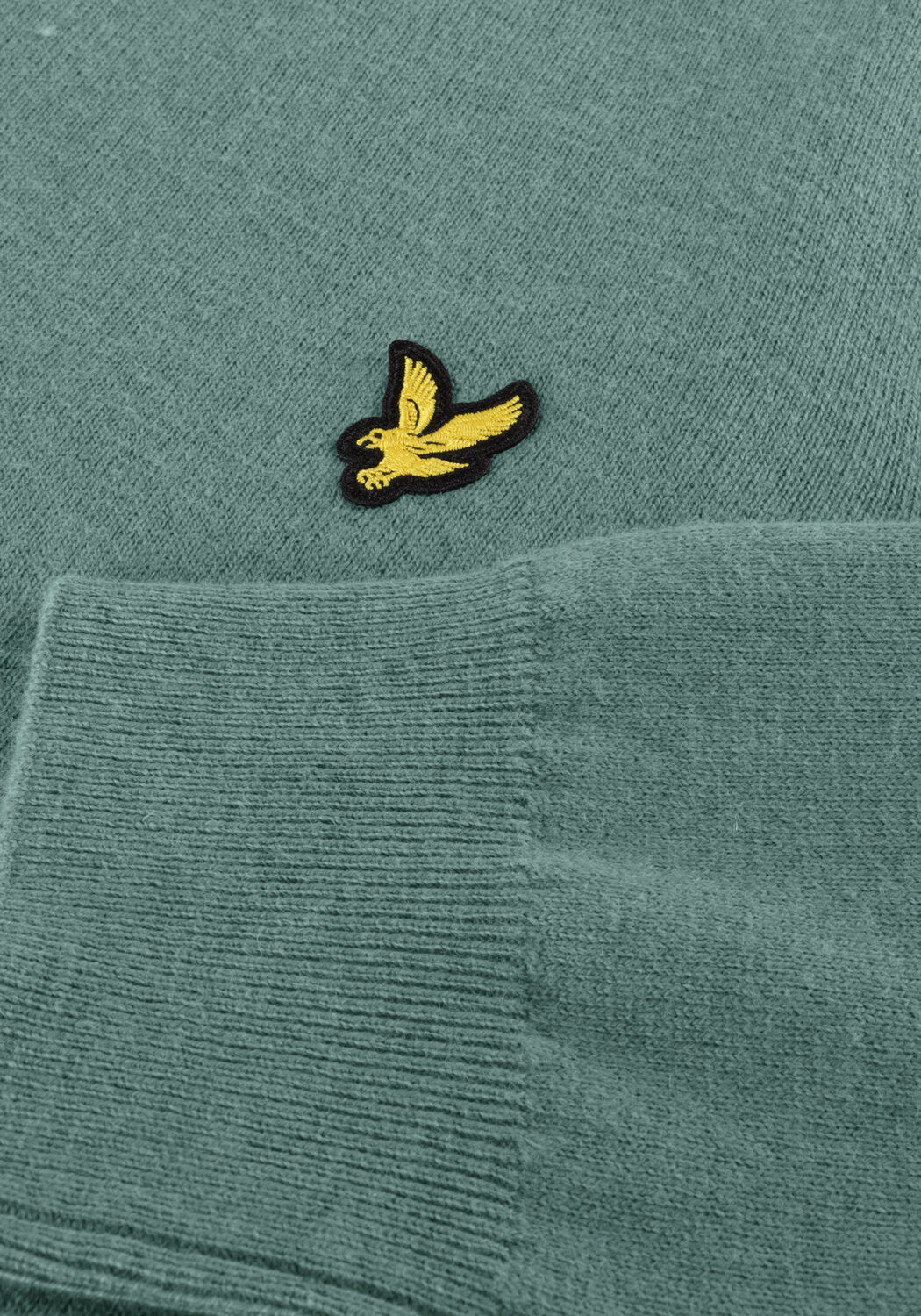 Groene LYLE & SCOTT Trui COTTON MERINO CREW NECK JUMPER - large