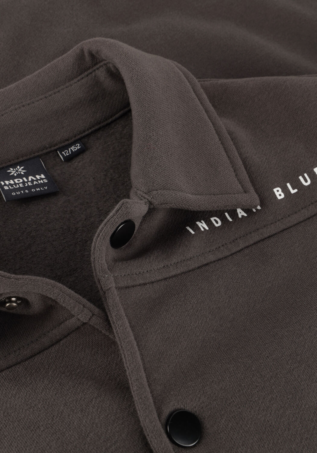 Grijze INDIAN BLUE JEANS Overshirt SHIRT JACKET BRUSHED - large