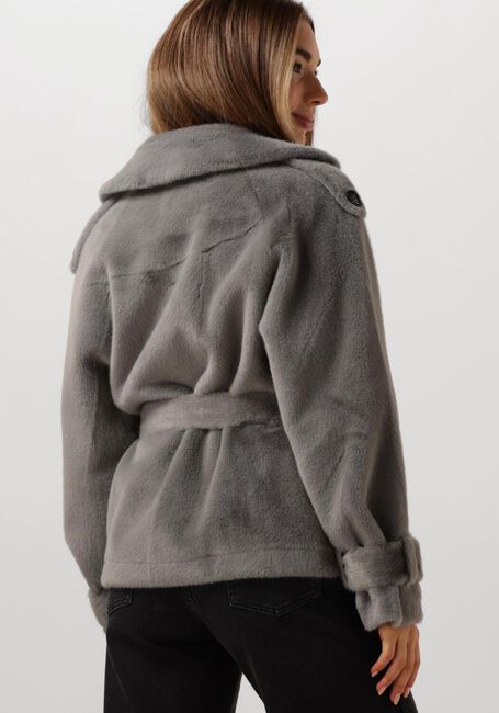 Grijze IBANA Faux fur jas CRISTEL - large
