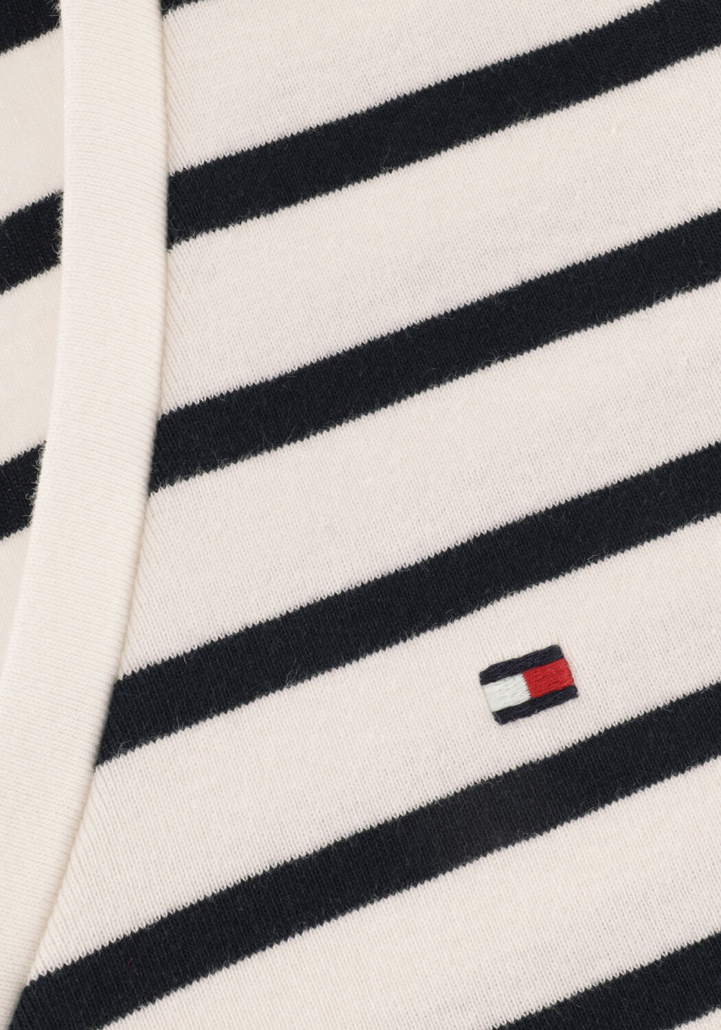 Blauwe TOMMY HILFIGER T-shirt SLIM CODY RIB V-NECK SS - large