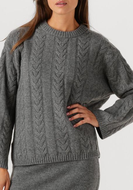 Grijze MOS MOSH Trui MMBRYNDIS CREWNECK KNIT - large