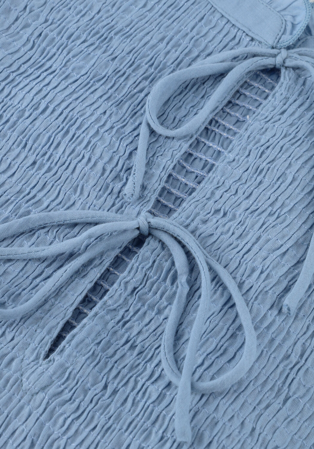 Lichtblauwe ANTIK BATIK Blouses ANGELA SMOCK BLOUSE - large