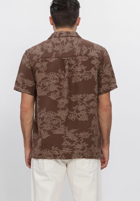 Bruine ANERKJENDT Casual overhemd AKLEANDER JACC SS SHIRT - large