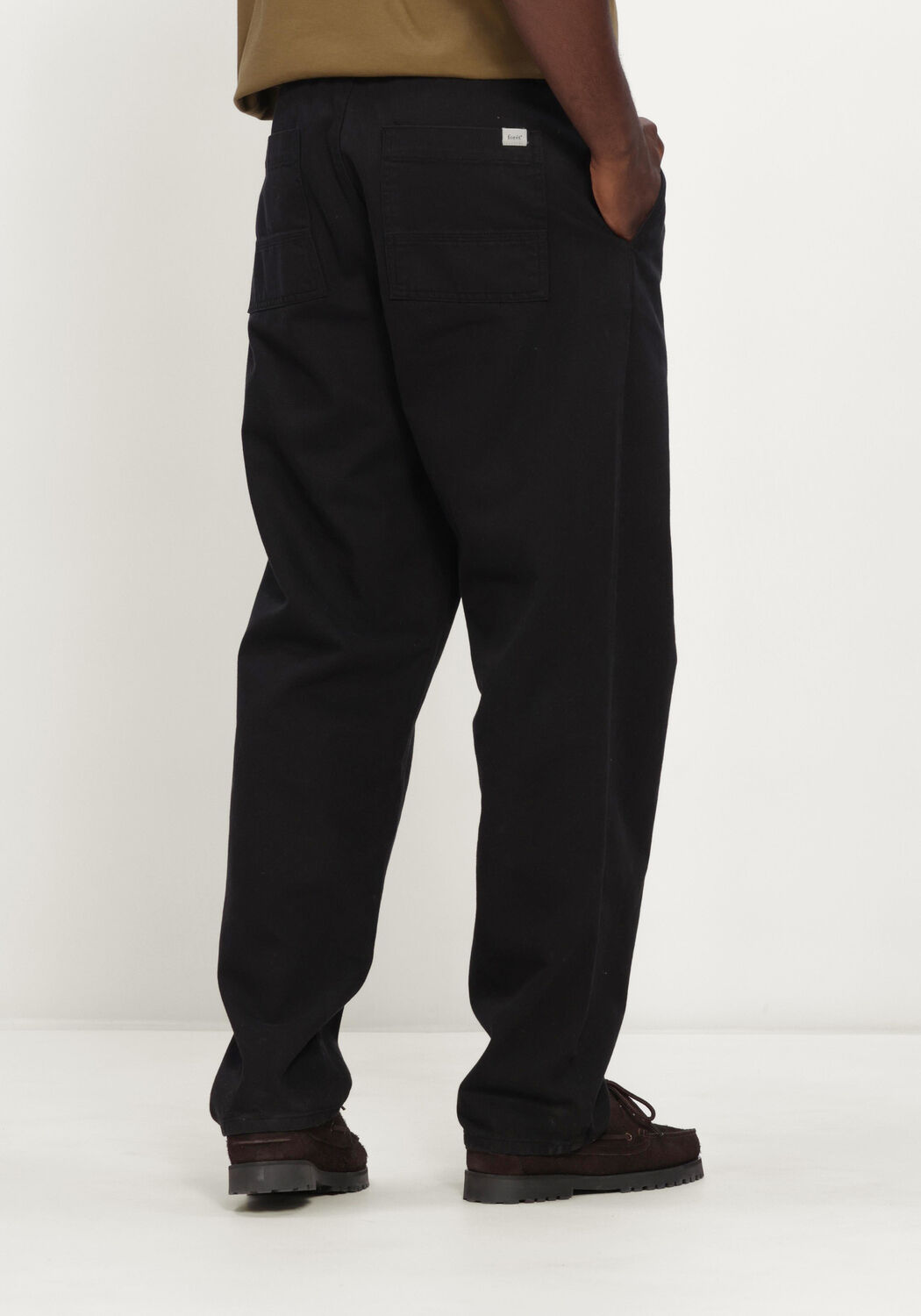 FORÉT Forét Heren Broeken Clay Twill Pants Zwart