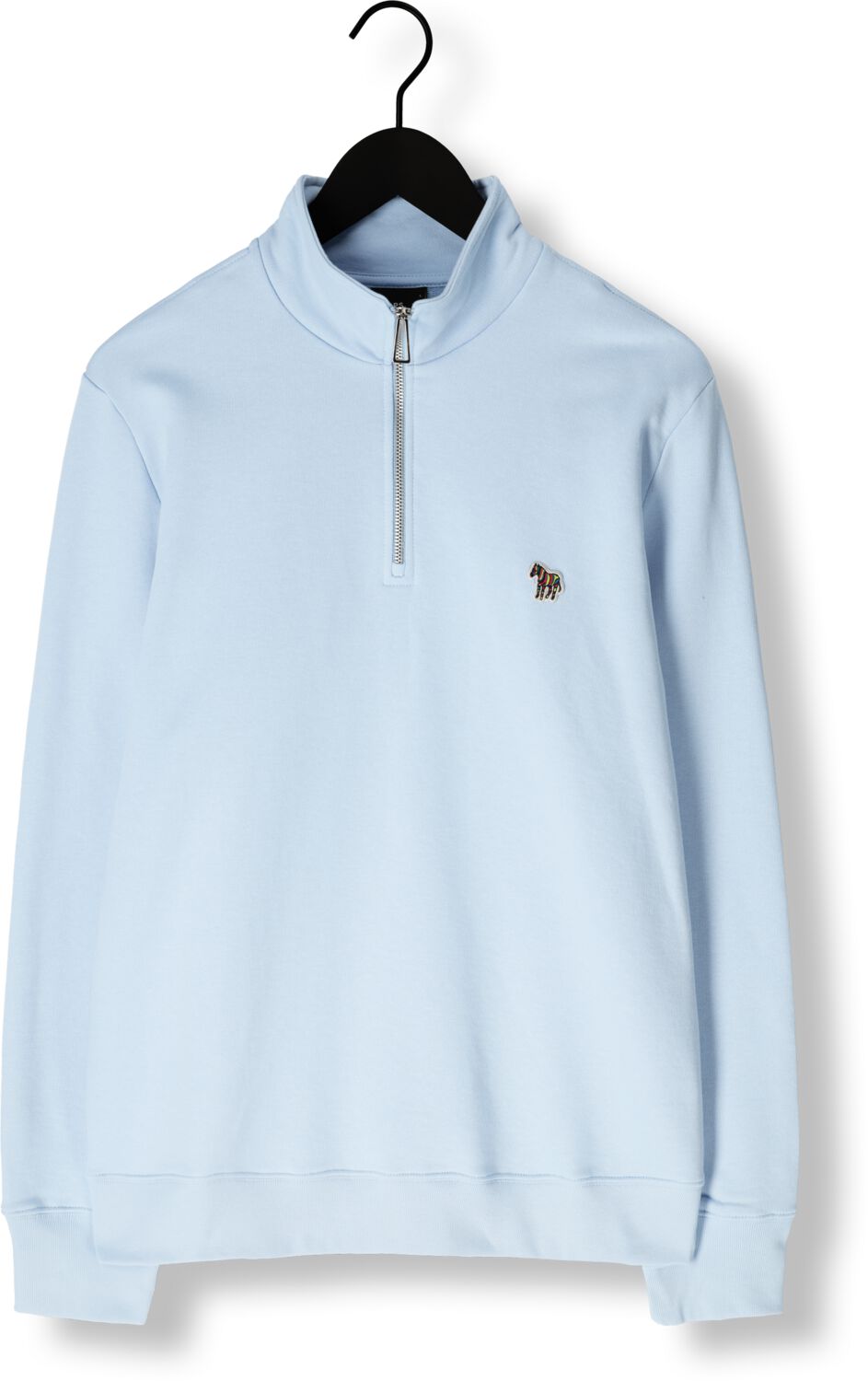 PS PAUL SMITH Heren Truien & Vesten Mens Ls Reg Fit Half Zip Top Zebra Blauw