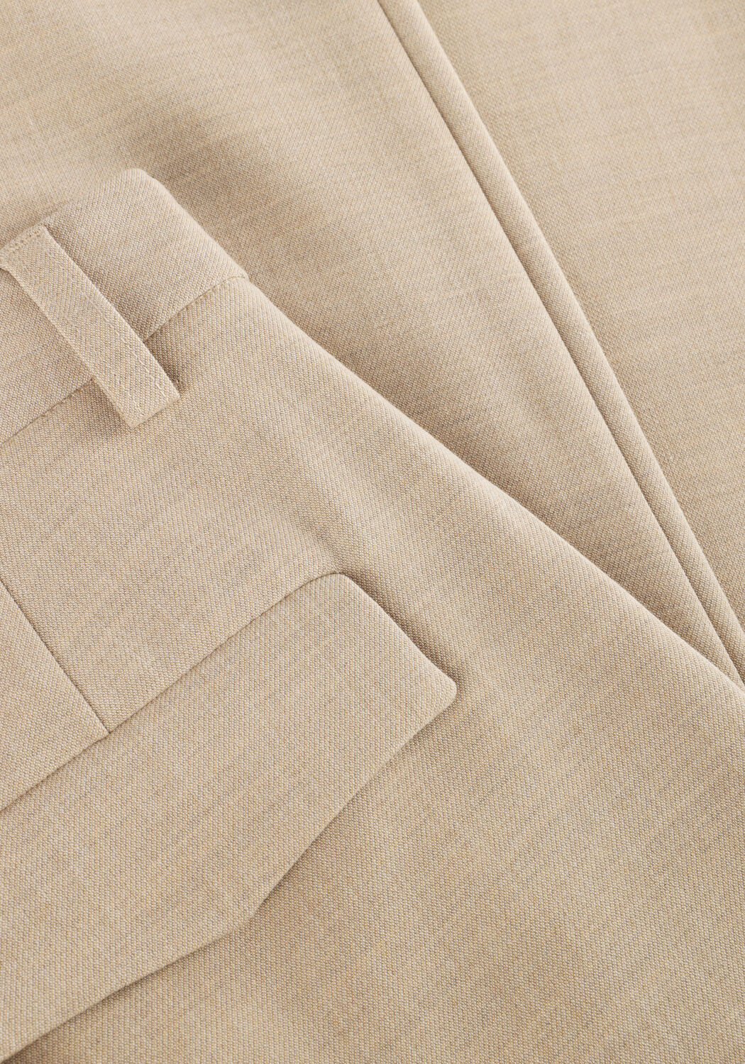 Beige OBJECT Pantalon OBJIVY HW WIDE PANT - large