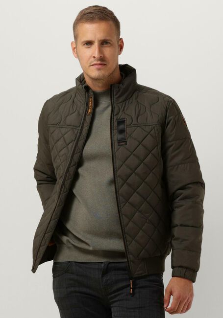 Groene PME LEGEND Gewatteerde jas BOMBER JACKET CARGO GLIDER 4.0 BRIGHTSTER - large