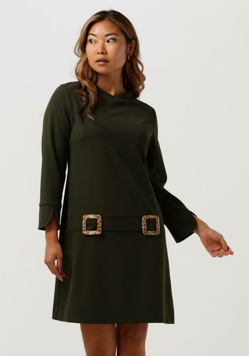groene ana alcazar mini jurk sixties dress