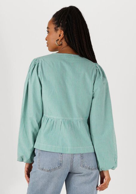 Groene NEO NOIR Blouses ESMEE SMALL STRIPE BLOUSE - large
