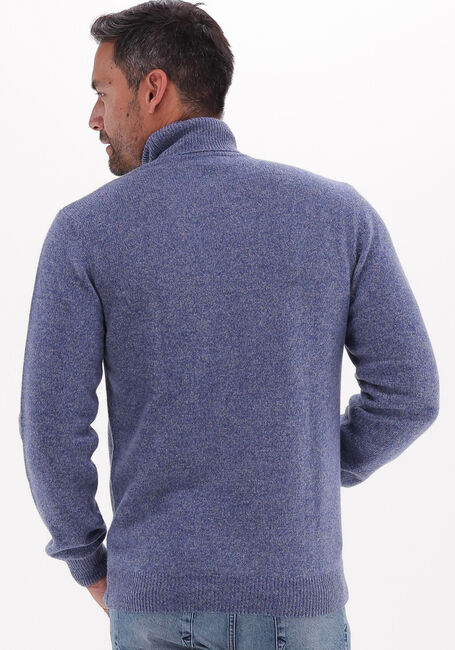 Blauwe PROFUOMO Coltrui PULLOVER HEAVY ROLL NECK - large
