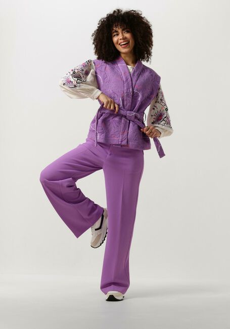 Lila POM AMSTERDAM Gilet QUILTED PURPLE GILET - large