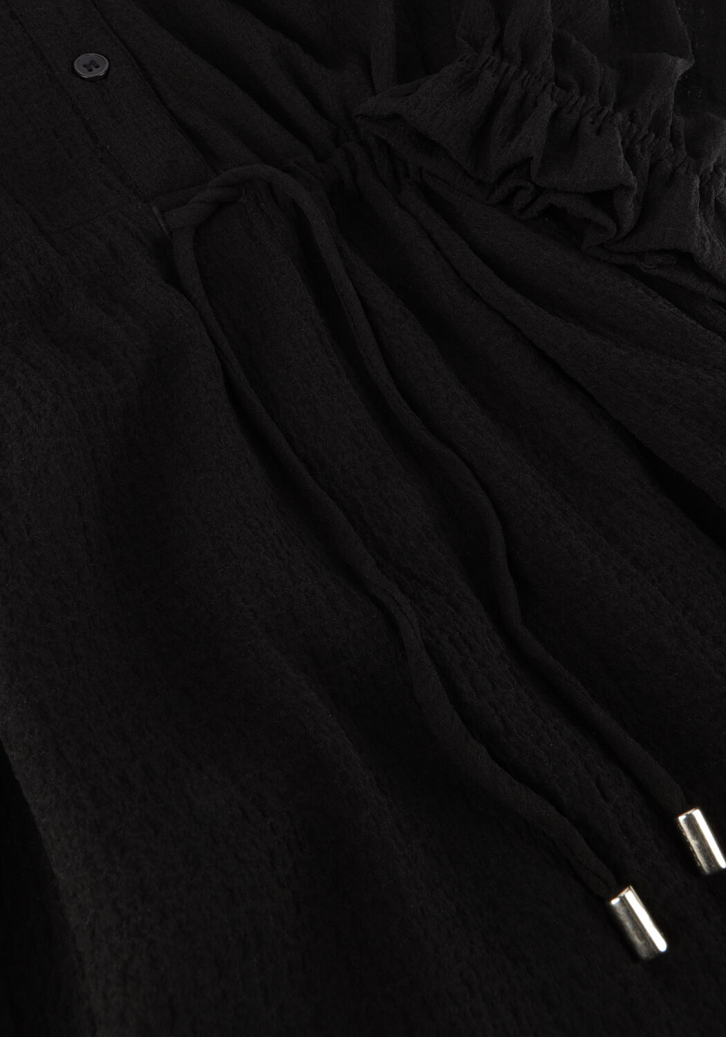 Zwarte ALIX THE LABEL Mini jurk LADIES WOVEN STRUCTURED CHIFFON DRESS - large