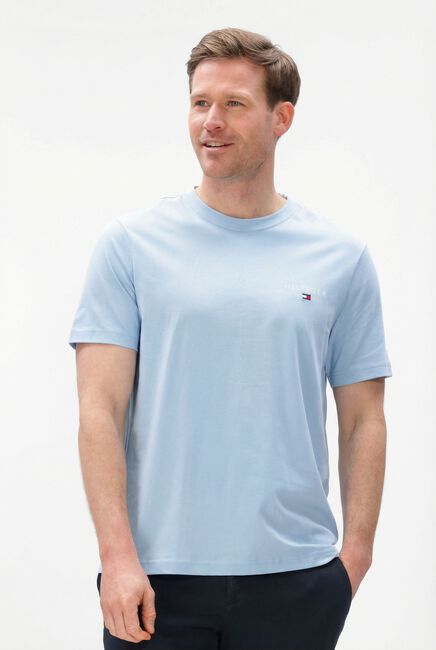 Lichtblauwe TOMMY HILFIGER T-shirt BRAND LOVE SMALL HILFIGER TEE - large