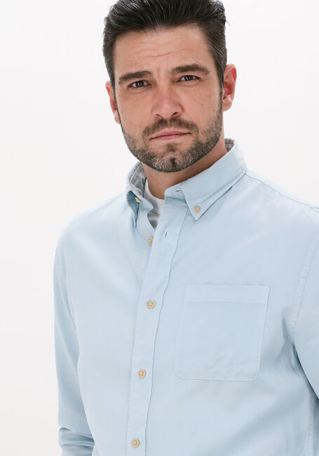 Lichtblauwe SELECTED HOMME Casual overhemd SLHREGRICK-SOFT SHIRT LS W NOO - large