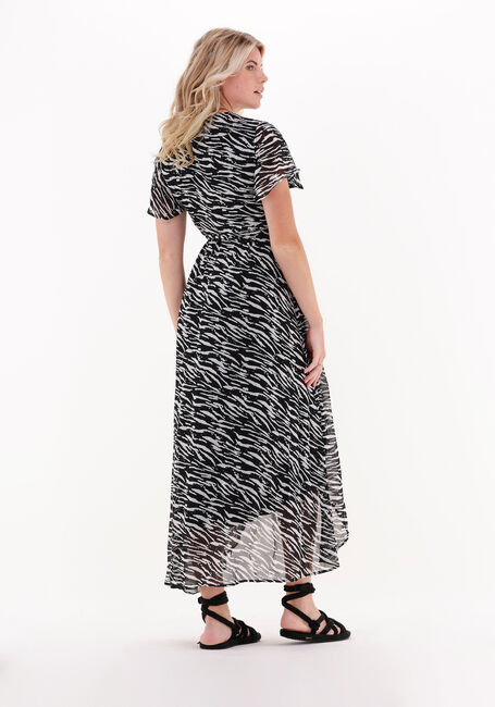 Zwarte COLOURFUL REBEL Maxi jurk FELIN ZEBRA MAXI WRAP DRESS - large