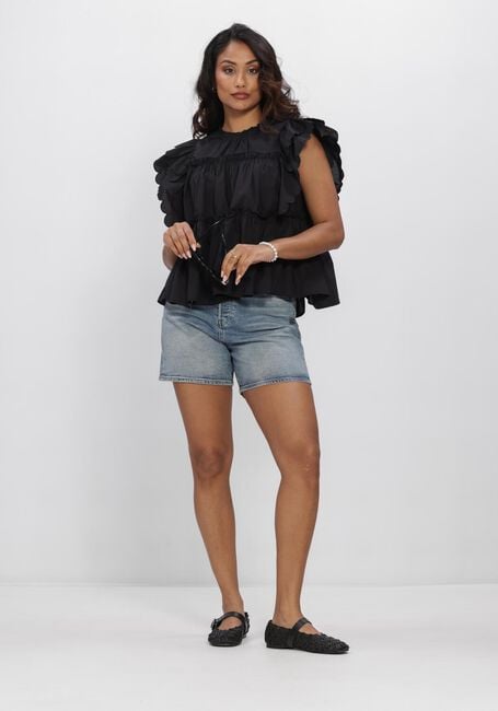 Blauwe G-STAR RAW Shorts JETT HIGH SHORT CLEAN EDGE WMN - large