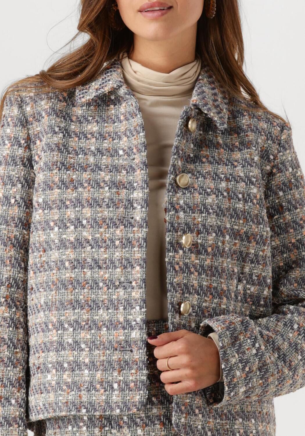 Y.A.S. Dames Jassen Yassiraz Ls Short Jacket Zilver
