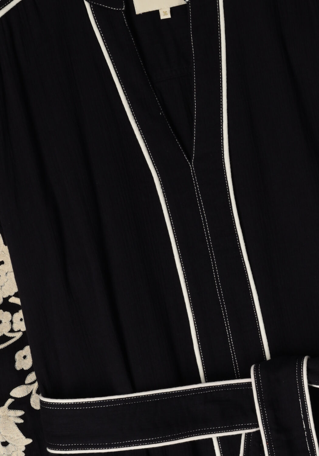 Donkerblauwe STELLA FOREST Midi jurk E24RO012 - large