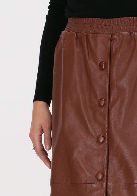 Cognac SUMMUM Midirok SKIRT LAMBSLEATHER - large