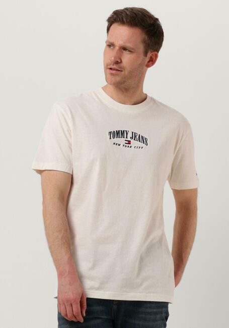 Omoda TEE TJM JEANS T-shirt wit CLSC | TOMMY VARSITY SMALL Gebroken