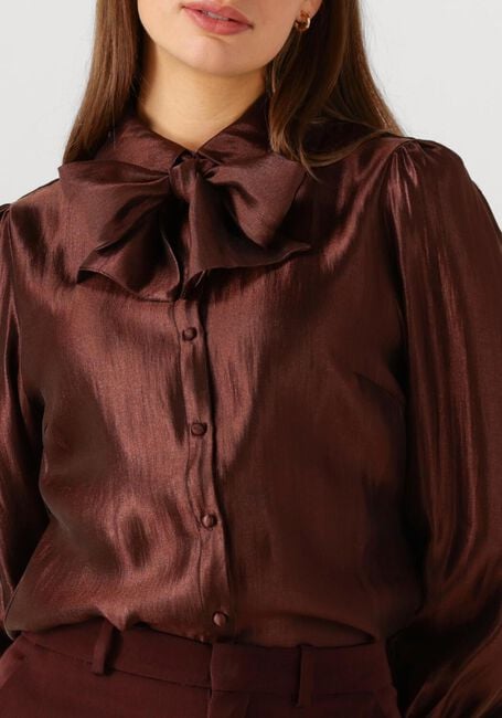 Bruine AAIKO Blouses VERONNE TIE SHIMM RAY 517 2 - large