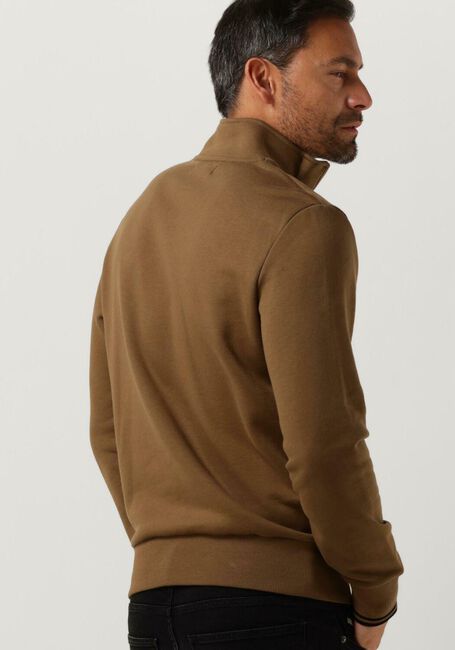 Camel FRED PERRY Sweater HALF ZIP SWEATSHIRT - large