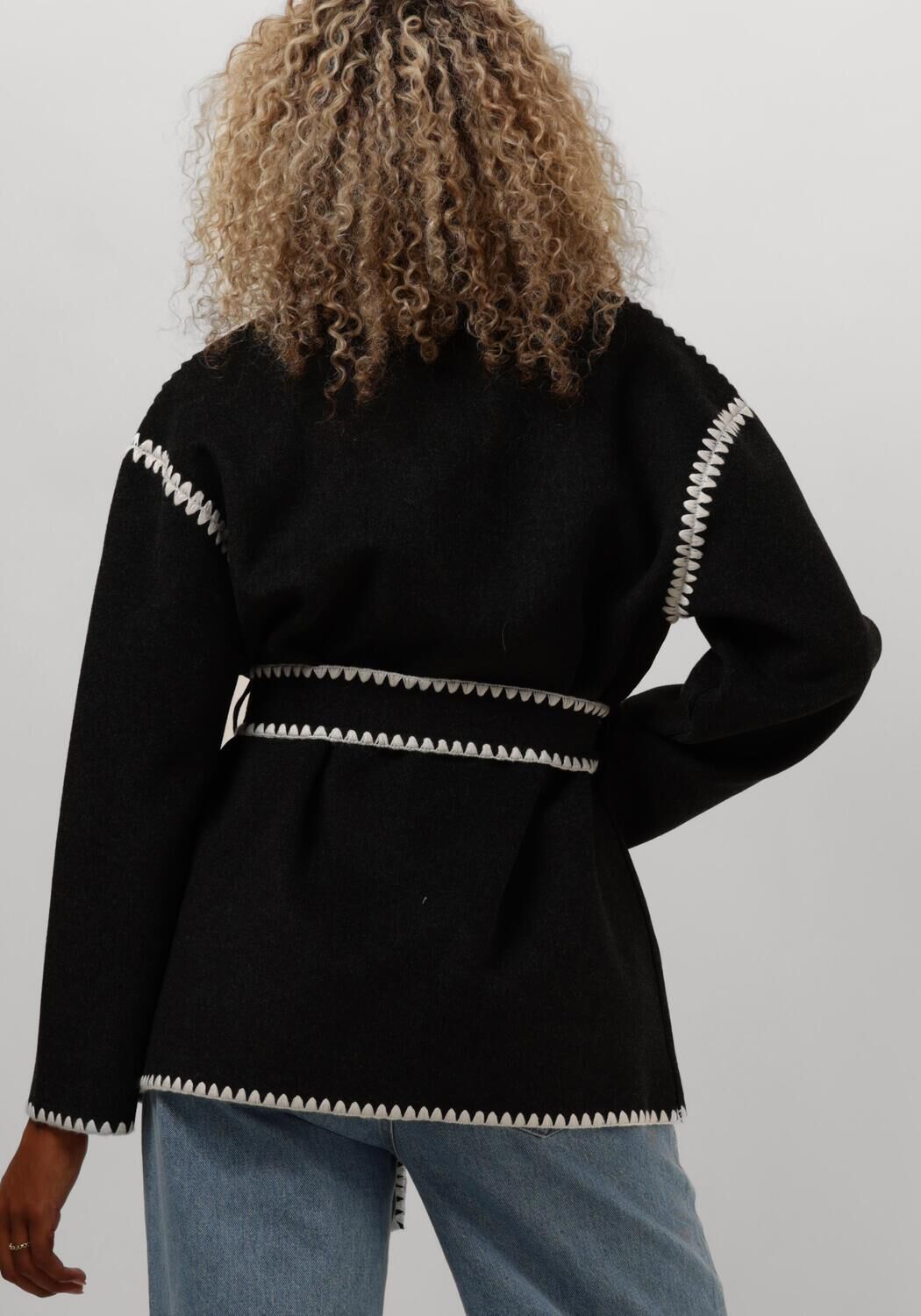 MINUS Dames Jassen Clara Belt Jacket Donkergrijs