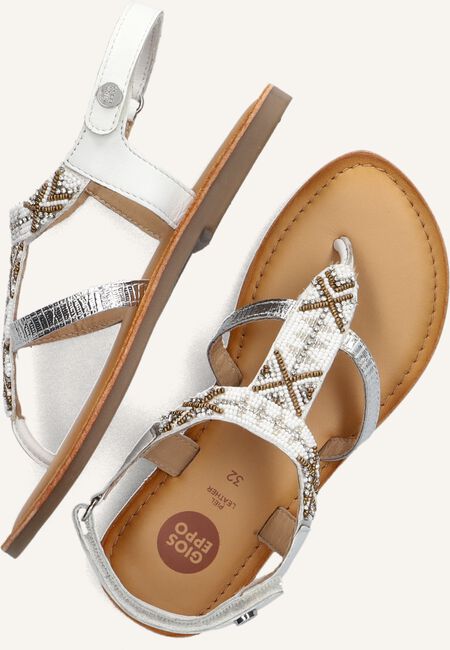 Witte GIOSEPPO Platte sandalen FERN Witte GIOSEPPO Platte sandalen FERN - large