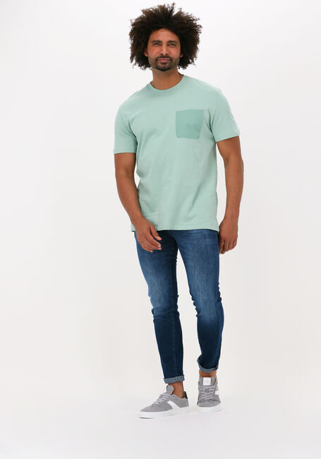 Groene SELECTED HOMME T-shirt SLHRELAXARVID SS O-NECK - large