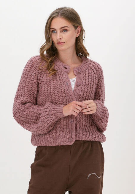 Roze MSCH COPENHAGEN Vest JILETTA HEIDI CARDIGAN - large