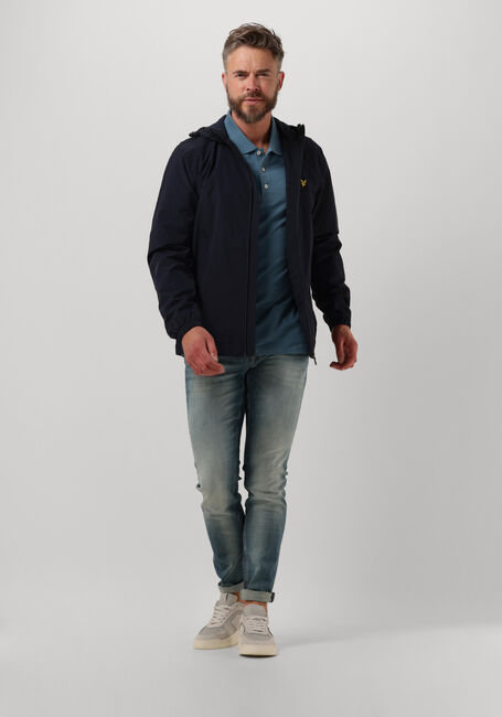 Donkerblauwe LYLE & SCOTT Jack ZIP THROUGH HOODED JACKET - large