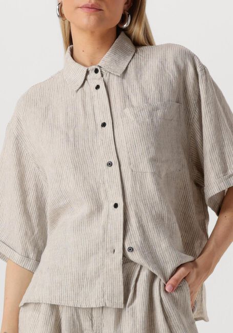 Grijze WITHBLACK Blouses WBLWILLOW SS SHIRT - large