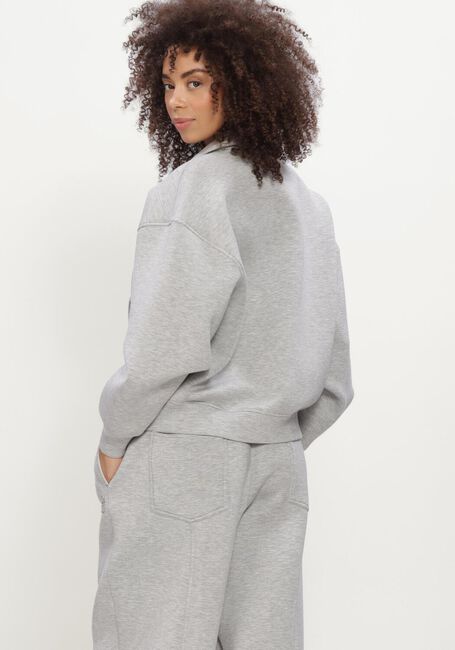 Grijze THE LOLA CLUB Sweater LOIS ZIP THROUGH - large