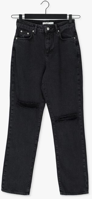 Zwarte NA-KD Straight leg jeans DESTROYED STRAIGHT DENIM - large