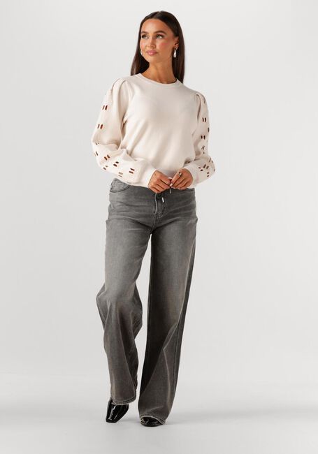 Creme OBJECT Trui OBJYUKI L/S RE KNIT PULLOVER - large
