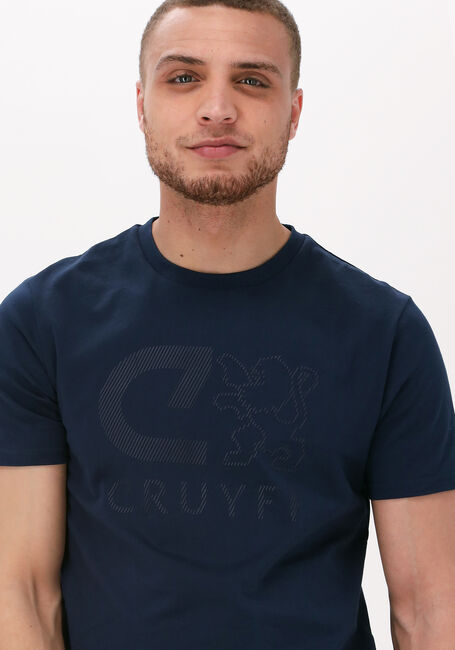 Donkerblauwe CRUYFF T-shirt XIMO TEE - COTTON - large